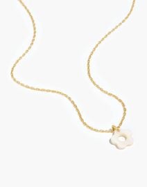 Retro Daisy Mother of Pearl Pendant Necklace at Madewell